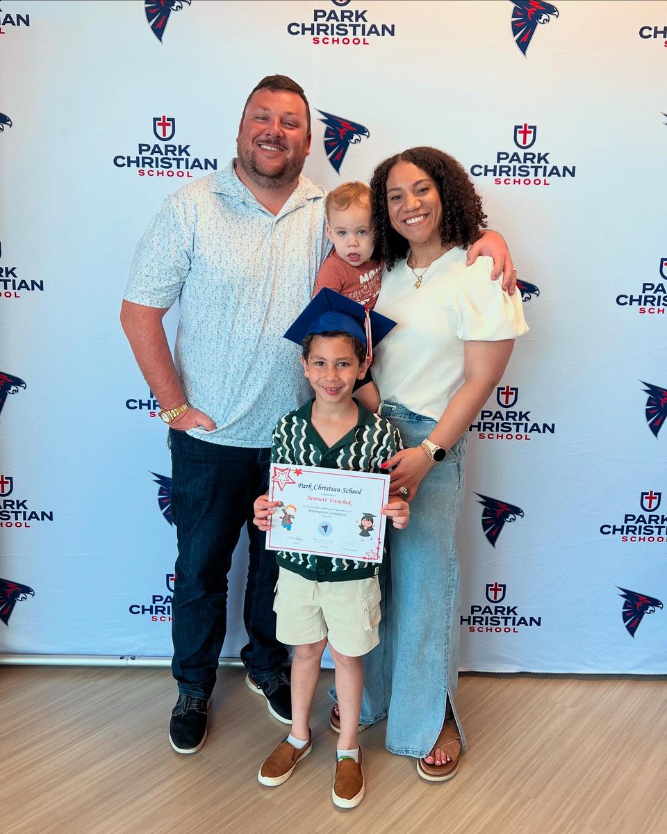 Elevatefinance's tweet photo. Proud Dad moment!! Bennett Vasichek graduated from Kindergarten at Park Christian School yesterday. So proud and cannot wait to watch him grow as a first grader! 🧑‍🎓🧑‍🎓 https://t.co/IIcrRi6gFg