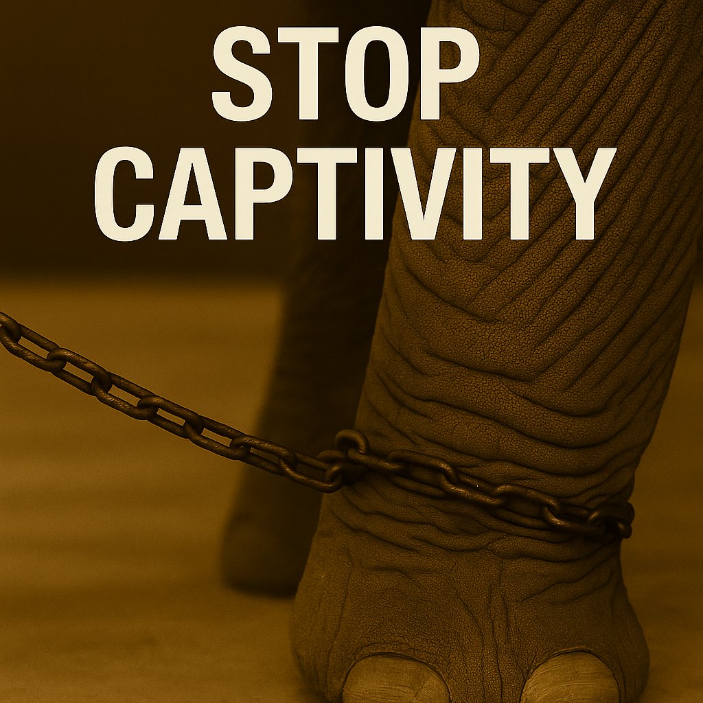 VFTAFoundation's tweet photo. They’re intelligent. They’re social. They’re still in chains. Elephants across the U.S. are suffering in captivity—isolated, confined, and neglected. We know better. Why aren’t we doing better?

Read more: https://t.co/EvkYyTf59U

#ElephantRights #StopCaptivity #AnimalWelfare https://t.co/Dj6rOjQGyJ