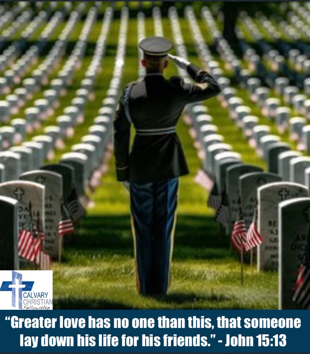 We at <a href="/ccffortwayne/">Calvary Christian Fellowship</a> want to express our appreciation for all who paid the ultimate price for our freedoms. Also, we are praying for the loved ones of the fallen. May God comfort you today and every day. #MemorialDayWeekend #MemorialDay <a href="/USArmy/">U.S. Army</a> <a href="/USNavy/">U.S. Navy</a> <a href="/usairforce/">U.S. Air Force</a> <a href="/USMC/">U.S. Marines</a> <a href="/USCG/">U.S. Coast Guard</a>