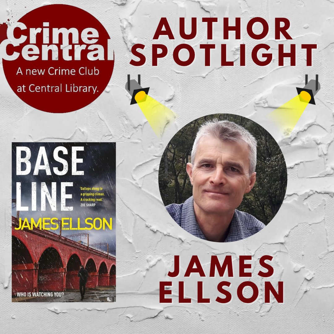 James Ellson was a police officer for 15 years, finishing as a DI at Moss Side in Manchester. When he left the police he started writing and has been doing so ever since ✒️

James' latest thriller, Base Line, is out now 📚

Join us on Wednesday and see James at Crime Central!