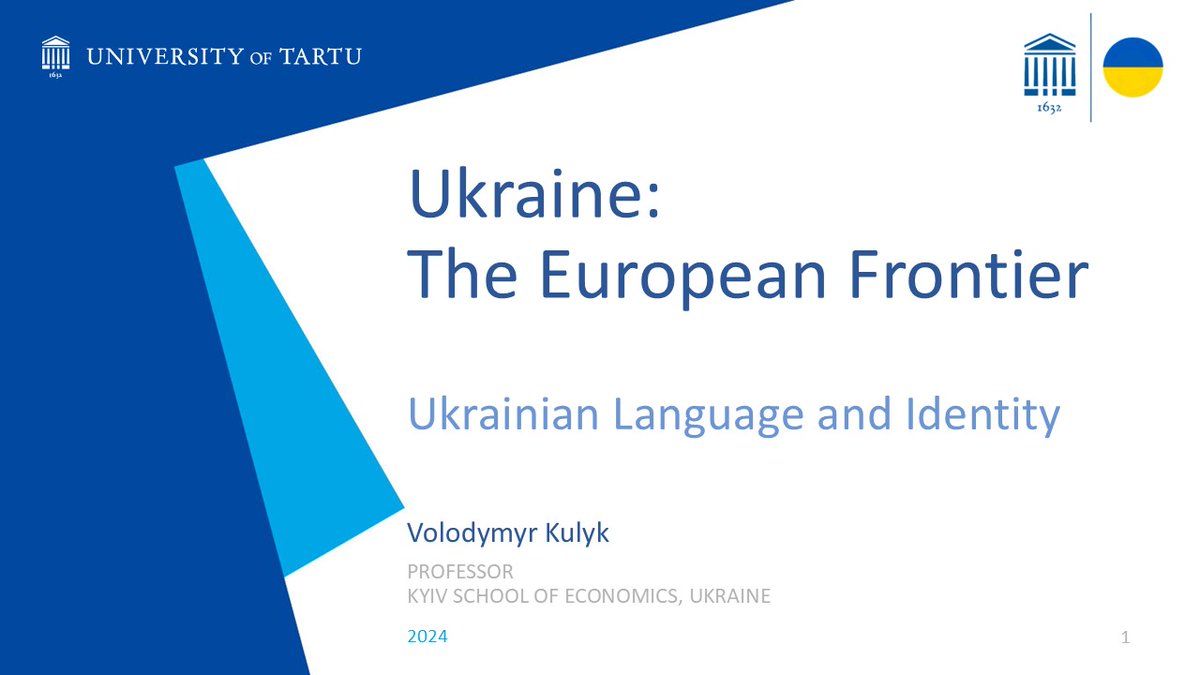 Dmytro Khutkyy (@dmytrokhutkyy) on Twitter photo 💙 A new weekly video on Ukraine is available! 💛 From the MOOC Ukraine: The European Frontier by <a href="/TartuUTUC/">University of Tartu Ukraine Centre - UTUC</a>. 🎓 Lecture 1.3 Ukrainian Language and Identity by <a href="/VolodymyrKulyk4/">Volodymyr Kulyk</a> . ⚡Watch now youtu.be/Ig5A20G_ZSM#Uk… 💙 A new weekly video on Ukraine is available! 💛 From the MOOC Ukraine: The European Frontier by <a href="/TartuUTUC/">University of Tartu Ukraine Centre - UTUC</a>. 🎓 Lecture 1.3 Ukrainian Language and Identity by <a href="/VolodymyrKulyk4/">Volodymyr Kulyk</a> . ⚡Watch now youtu.be/Ig5A20G_ZSM#Uk…