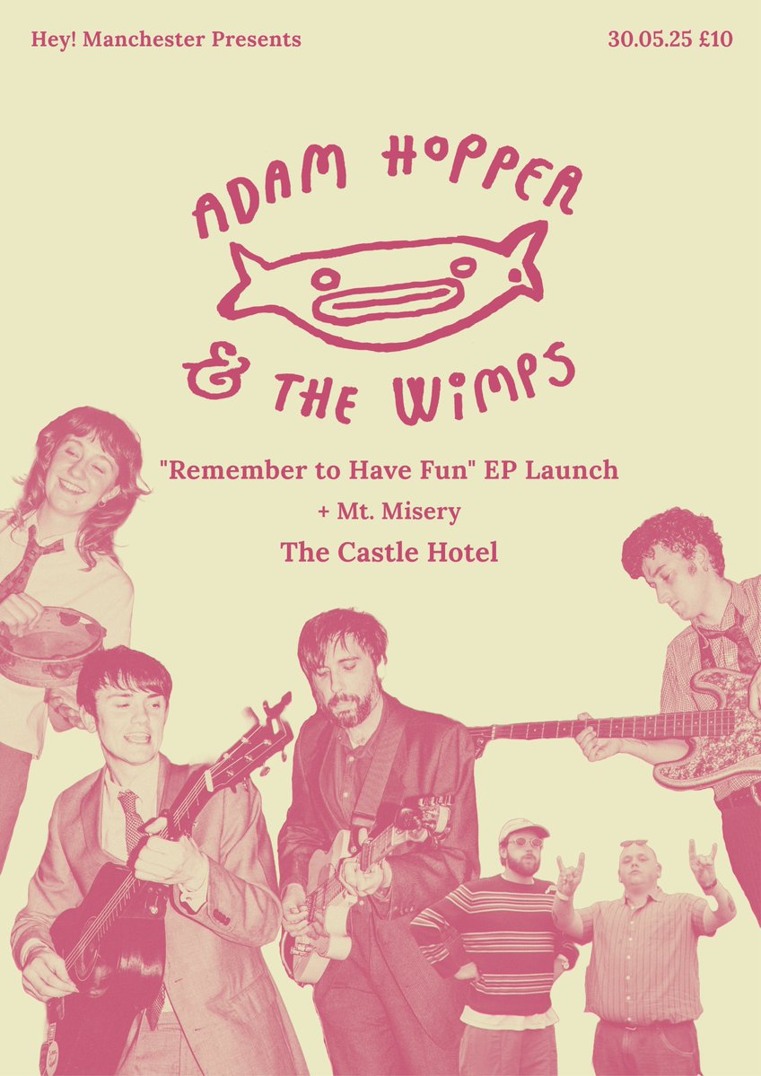 Hey! Manchester (@heymanchester) on Twitter photo A WEEK TODAY: We help Adam Hopper & The Wimps launch their new EP - at <a href="/thecastlehotel/">The Castle Hotel</a>, with special guests <a href="/mtmiseryband/">Mt. Misery</a>! The vast majority of tickets for this show have already gone - so book ASAP: heymanchester.com/adam-hopper-th… A WEEK TODAY: We help Adam Hopper & The Wimps launch their new EP - at <a href="/thecastlehotel/">The Castle Hotel</a>, with special guests <a href="/mtmiseryband/">Mt. Misery</a>! The vast majority of tickets for this show have already gone - so book ASAP: heymanchester.com/adam-hopper-th…