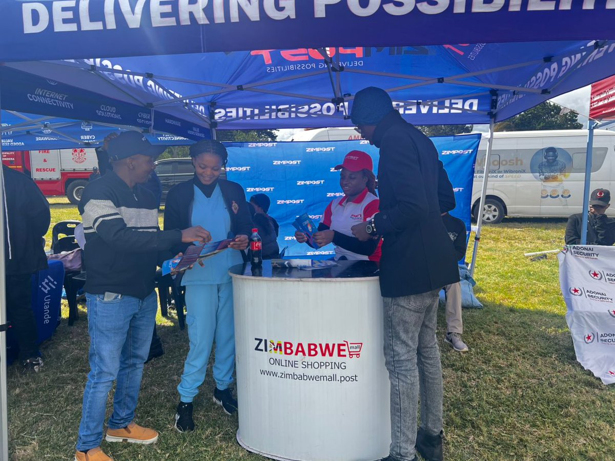 Zimposts's tweet photo. Zimpost joins other sector players at the 2025 World Telecommunications and Information Society Day being held in Marondera, Mashonaland East Province today, 23 May 2025.
#WorldTelecommsDay
#InformationSocietyDay
#Zimpost135Years
#ZimpostDeliveringPossibilities https://t.co/8EM3pHWEV6
