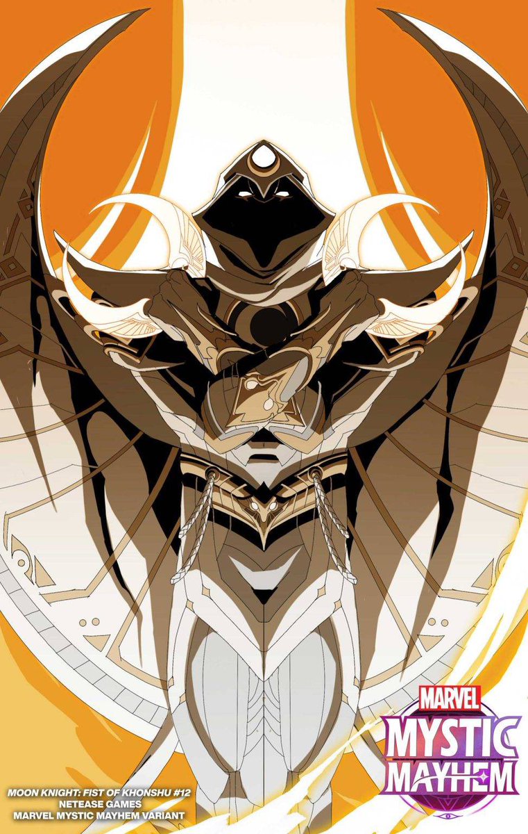 First look at the Moon Knight Marvel Mystic Mayhem varient comic cover.

Releasing September