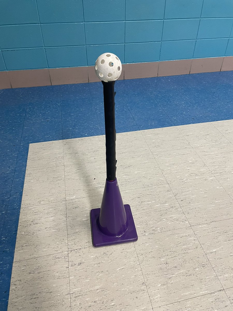 Adapted Baseball Unit (#5/5): This is for all you traveling #AdaptedPE peeps out there! You will likely find this hula hoop/hurdle sets w/ heavy dome cone holders or a medium cone in your equipment closet. You now have a lightweight traveling tee to use for the TGMD test and ⚾️!