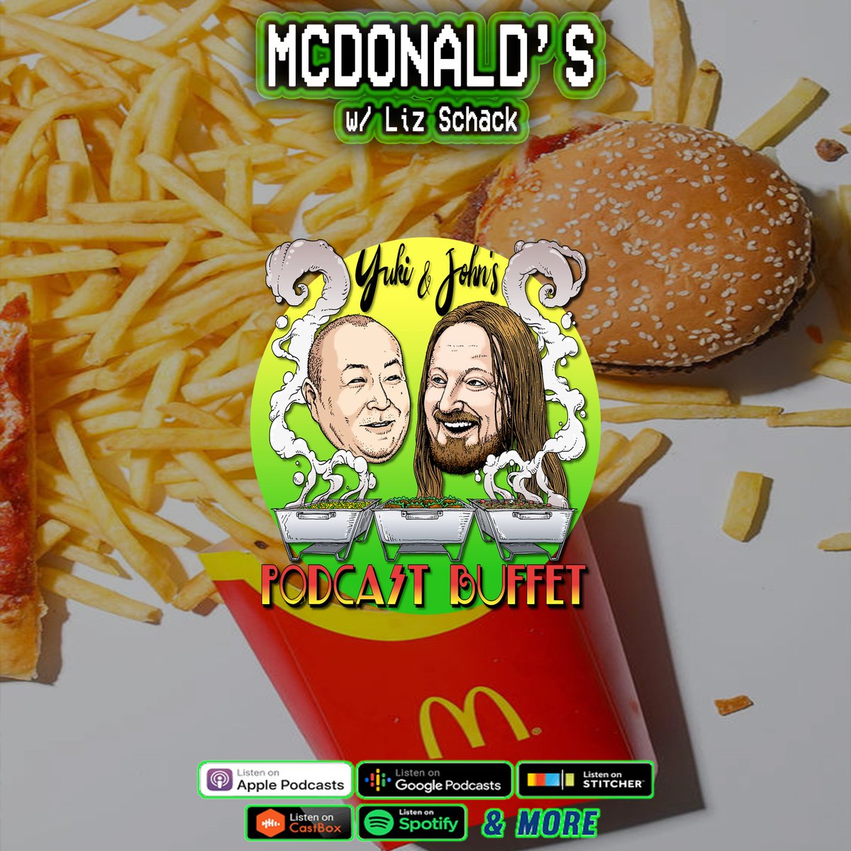 John Brennan aka Johnny Bubba (@badtechno) on Twitter photo New Yuki and John's Podcast Buffet! We discuss MCDONALD'S w/ <a href="/LizSchack/">★ Liz Schack ★</a>
What's your favorite menu item?
Spotify: open.spotify.com/episode/4UGh0W…
Apple: podcasts.apple.com/us/podcast/yuk…
Simplecast: …iandjohnspodcastbuffet.simplecast.com
<a href="/patreonbuffet/">Yuki and John's Patreon Buffet</a> #YukiAndJohnsPatreonBuffet :: patreon.com/yukiandjohnspa… New Yuki and John's Podcast Buffet! We discuss MCDONALD'S w/ <a href="/LizSchack/">★ Liz Schack ★</a>
What's your favorite menu item?
Spotify: open.spotify.com/episode/4UGh0W…
Apple: podcasts.apple.com/us/podcast/yuk…
Simplecast: …iandjohnspodcastbuffet.simplecast.com
<a href="/patreonbuffet/">Yuki and John's Patreon Buffet</a> #YukiAndJohnsPatreonBuffet :: patreon.com/yukiandjohnspa…
