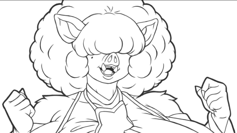 Creo soy sexista ya bueno dibuje aún chanchita, sexi y linda pero si dibujo a un cerdo lo dibujo como guerrero orco , no se solo eso pensé 🐗😅