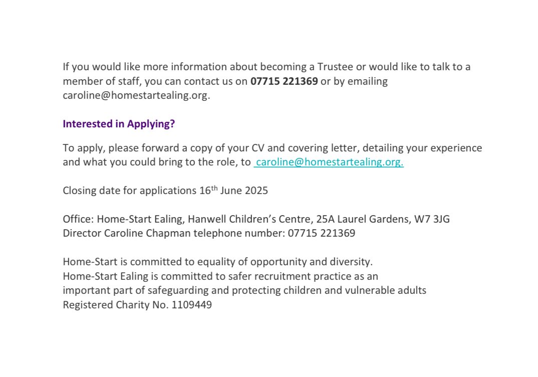 Could you fill our Trustee vacancy?