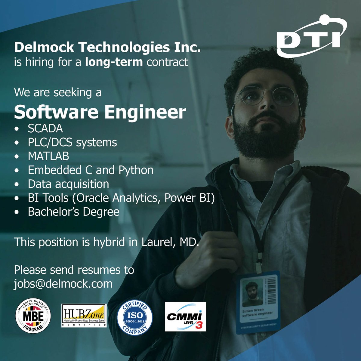 Delmock's tweet photo. #SCADA #MATLAB #Laurel #Maryland #hybrid #WashingtonDC #Balitmore #PowerBI #SoftwareJobs #python #embeddedc https://t.co/HOtlD2mct4