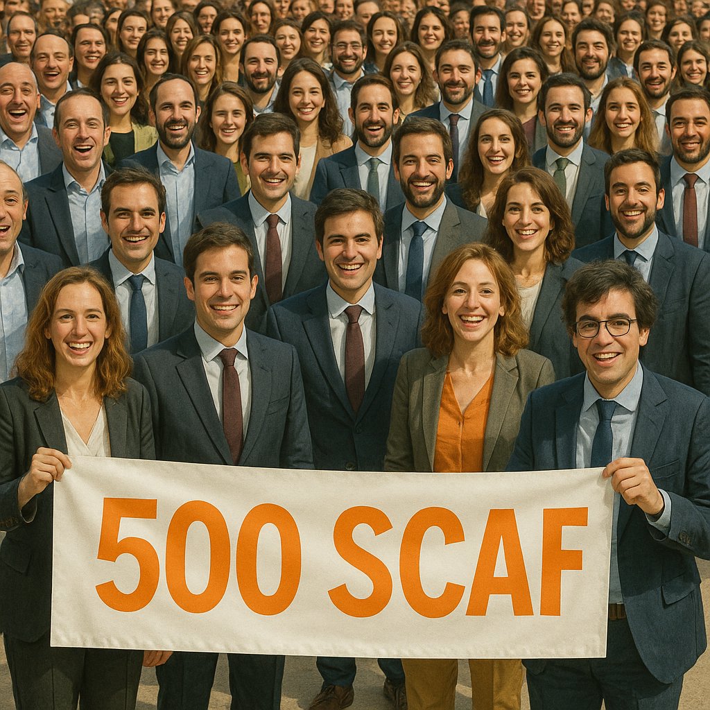 SCAF_cat's tweet photo. Amb l'ajuda de la IA us anunciem la nostra alegria: ja som 500 socis i sòcies a la SCAF. 

L'any 2003 van començar 12 persones i amb els anys i la feina ens hem convertit en un referent del dret de família a Catalunya i a les Balears. 

Gràcies per formar-ne part!

#SomSCAF https://t.co/3Rou7ngvql
