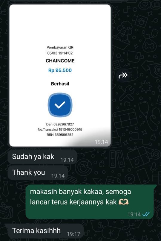 chaincome_store's tweet photo. testi order di store akuu 💗 https://t.co/dxvZoVtAec