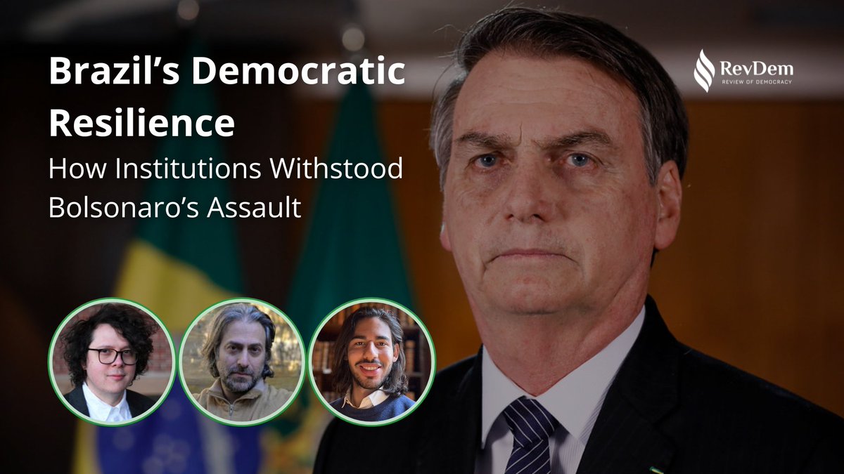 Review of Democracy (@revdem2020) on Twitter photo ✍️🇧🇷 The story of how Brazil survived democratic backsliding under Bolsonaro offers valuable lessons for democracies everywhere, <a href="/estorvorecs/">Gustavo Venturelli</a>, Paolo Ricci, and Gabriel Pinho write in their article.
🧑💻 Read it now:
👉 tinyurl.com/22jm23bz ✍️🇧🇷 The story of how Brazil survived democratic backsliding under Bolsonaro offers valuable lessons for democracies everywhere, <a href="/estorvorecs/">Gustavo Venturelli</a>, Paolo Ricci, and Gabriel Pinho write in their article.
🧑💻 Read it now:
👉 tinyurl.com/22jm23bz