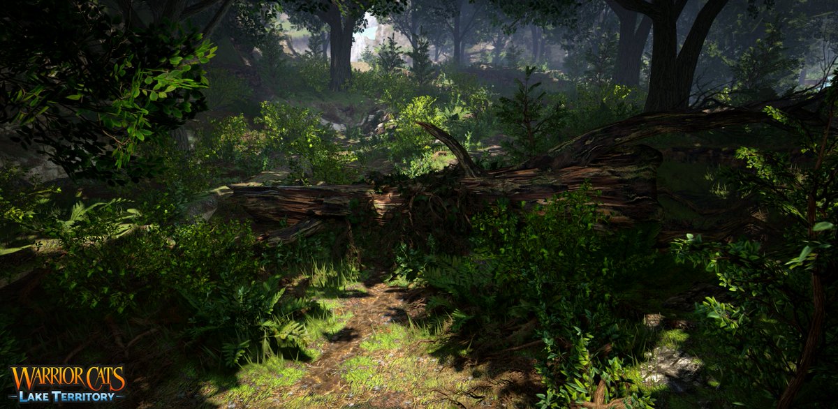 vaexiv's tweet image. Here is an early look at live game visuals you can expect to see out of our new environment in Warrior Cats: Lake Territory. These screenshots were taken in live game and reflect what the player will see in live play. 

#Roblox #RobloxDev