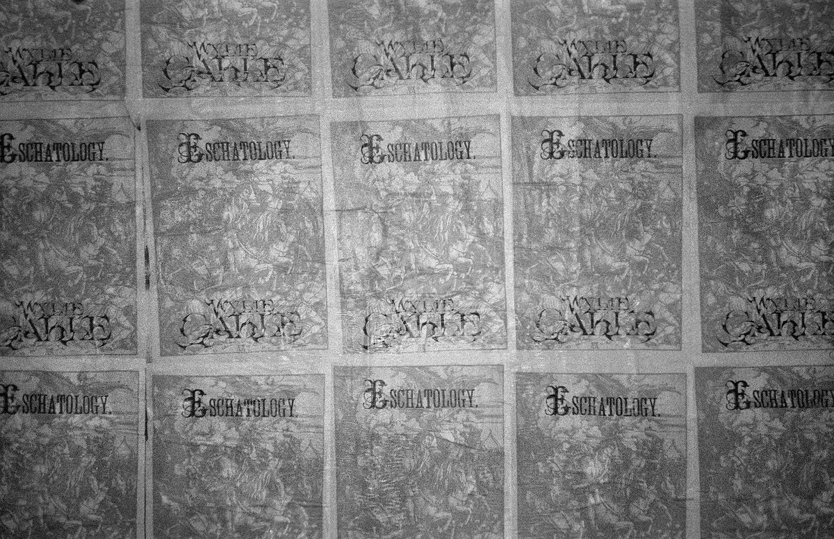 WylieCable's tweet image. #Eschatology my tenth full length studio album is out now on @domeofdoom

All Songs Written, Arranged and Performed by Wylie Cable
All Songs Recorded by Luis Flores except “imnotsick (butimnotwell)” &amp;amp; “trees” recorded by @wyliecable
Mastering by @daddykev
Artwork by @emesofiaok
