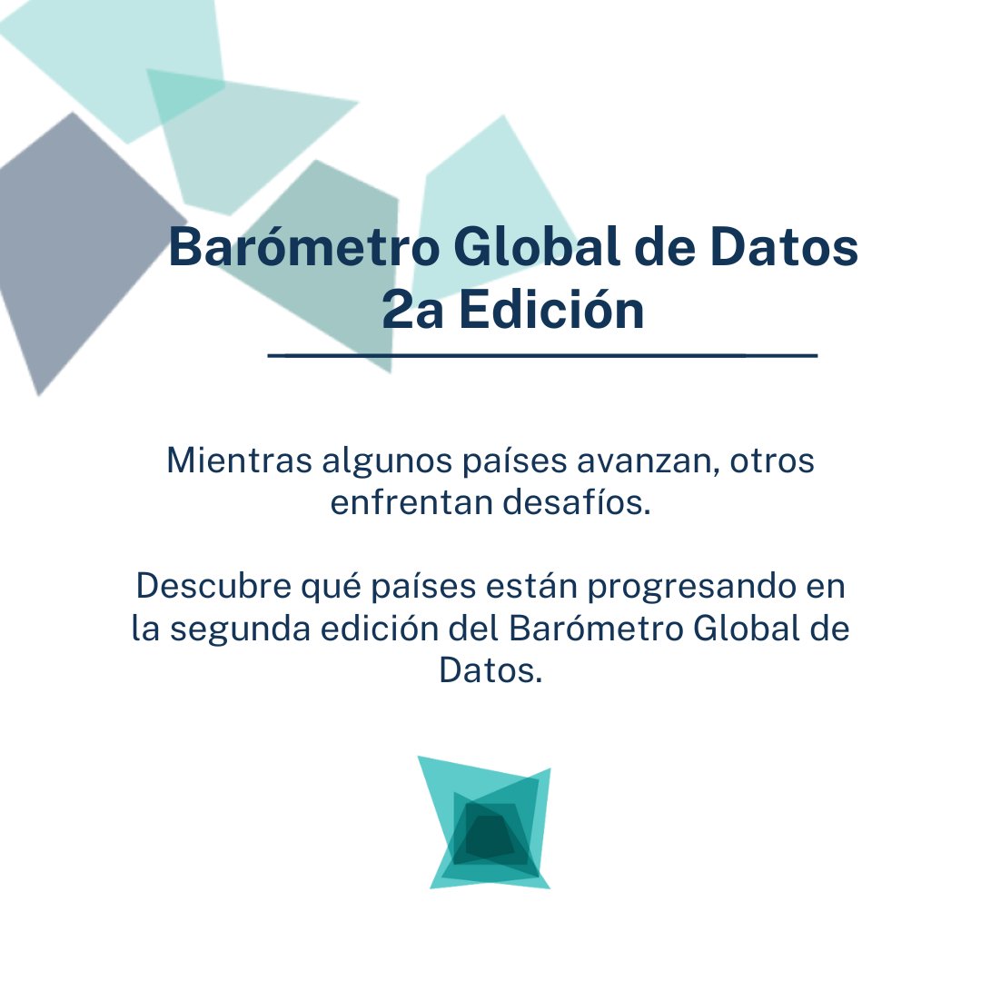 Algunos países muestran avances, mientras que otros enfrentan grandes desafíos.

Descubre en qué lugar está tu país en la segunda edición del #BarómetroGlobalDeDatos.

No te pierdas el lanzamiento este 29 de mayo de 2025.
 #GDB2025 #GobiernoAbierto #PolíticaDeDatos