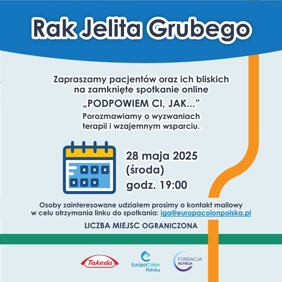 Osoby zainteresowane zachęcamy do wysłania zgłoszenia. W odpowiedzi otrzymacie maila z informacją zwrotną. Prosimy o cierpliwość. #rakjelitagrubego #grupawsparcia #podpowiemcijak