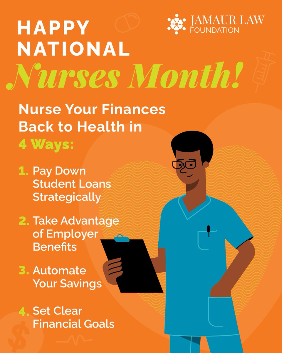 Nurses are the heart of healthcare. Always putting others first. But who’s looking out for you? 🩺‍🩹

This #NationalNursesMonth, we are here to remind our healthcare heroes that financial wellness matters.