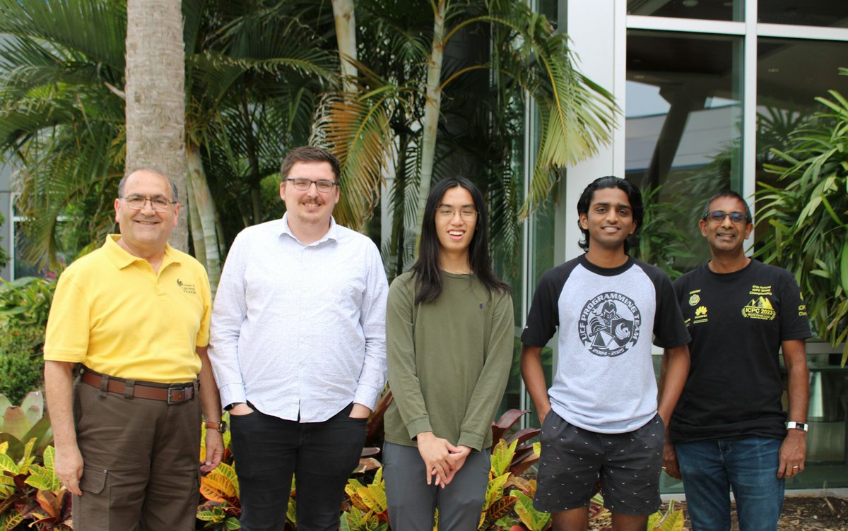 UCFCECS's tweet image. The UCF team is excited and ready to tackle the North American Championship at this year&apos;s International Collegiate Programming Contest! Join us as we celebrate their accomplishments.  

#TeamSpirit #ProgrammingContest #TechCompetition