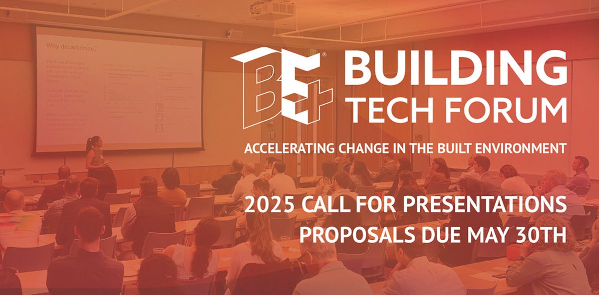 Do you have a cutting-edge innovation advancing the sustainability of the built environment? Share it with the local green building community at #BuildingTechForum2025 by Built Environment  Plus on July 17th! 

Check out the Call for Presentations builtenvironmentplus.org/wp-content/upl…