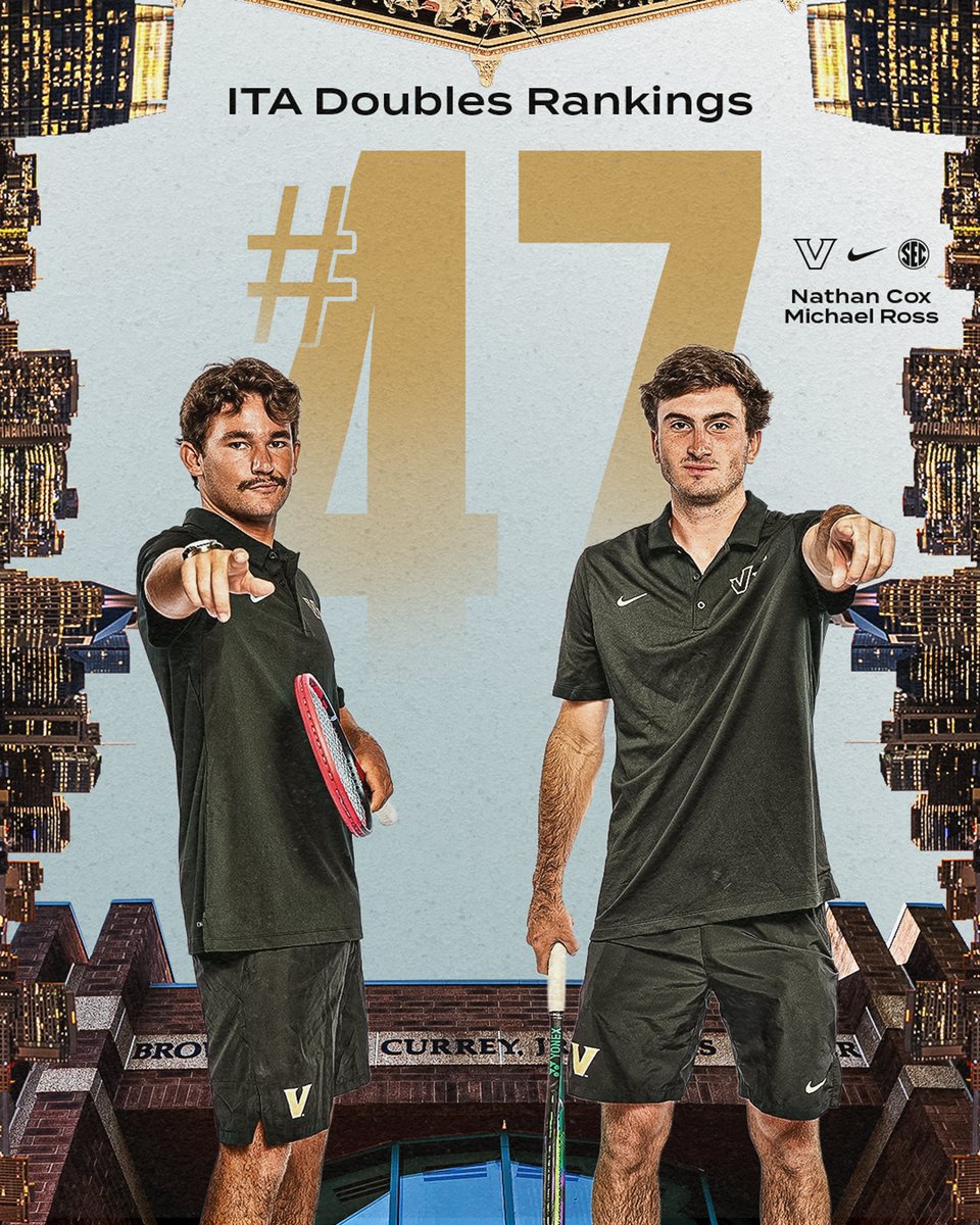 VandyMTennis's tweet image. Finishing off the season with Dores ranked in both singles and doubles 💪
#FightDores ⚓️⬇️