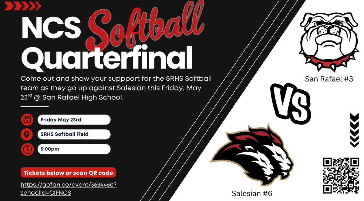 SRDawgsBaseball (@srdawgsbaseball) on Twitter photo Good luck to our softball team today as they compete in NCS - let's go Lady Dawgs!
<a href="/marinij_sports/">Marin IJ Sports</a> <a href="/westcoastpreps_/">West Coast Preps</a> <a href="/Sanrafaeldawgs/">San Rafael Athletics</a> Good luck to our softball team today as they compete in NCS - let's go Lady Dawgs!
<a href="/marinij_sports/">Marin IJ Sports</a> <a href="/westcoastpreps_/">West Coast Preps</a> <a href="/Sanrafaeldawgs/">San Rafael Athletics</a>