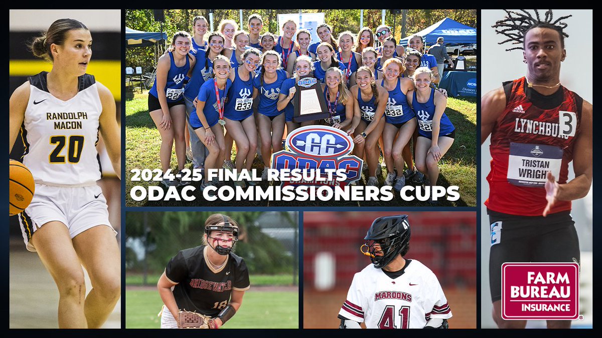 ODAC (@odacathletics) on Twitter photo #ODAC Commissioner's Cup results are in! WLU wins the Wooldridge Overall Champions and Women's Commissioner's Cups, while <a href="/lynhornets/">Lynchburg Sports</a> secures the Men's Commissioner's Cup. More --> odaconline.com/news/2025/5/23… #ODAC Commissioner's Cup results are in! WLU wins the Wooldridge Overall Champions and Women's Commissioner's Cups, while <a href="/lynhornets/">Lynchburg Sports</a> secures the Men's Commissioner's Cup. More --> odaconline.com/news/2025/5/23…