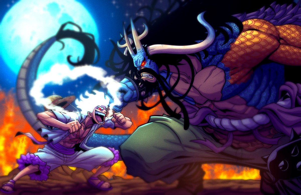 Kfastexpress's tweet image. Roof piece battle.
#luffy #kaido #ONEPIECE