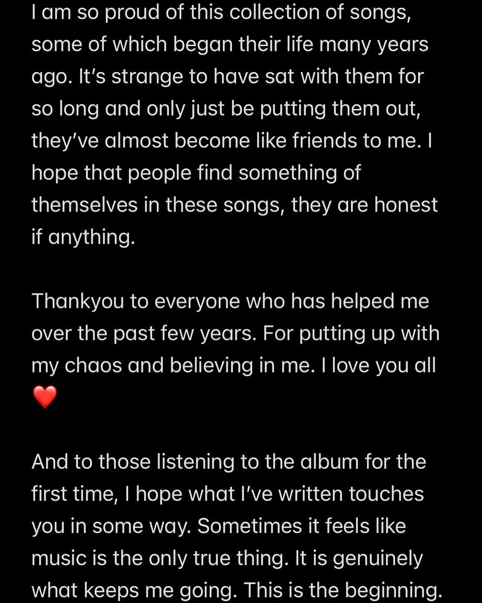 Some words on the album x