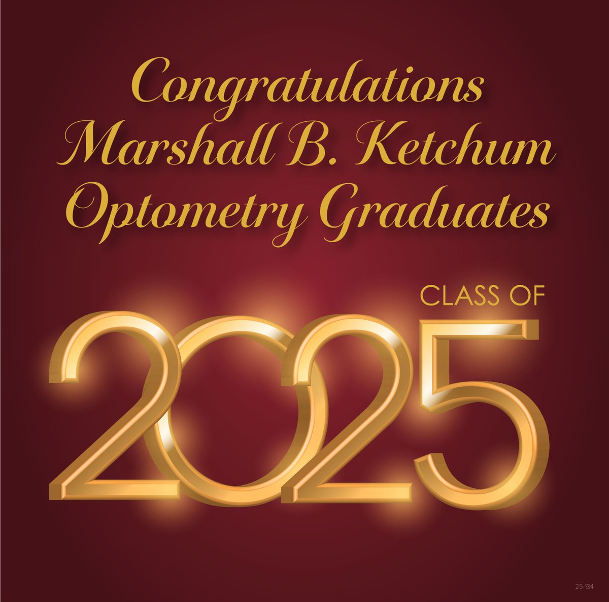 CAOptometry's tweet photo. Congratulations Marshall B. Ketchum, Class of 2025, on your commencement! https://t.co/j6bvpvYraq