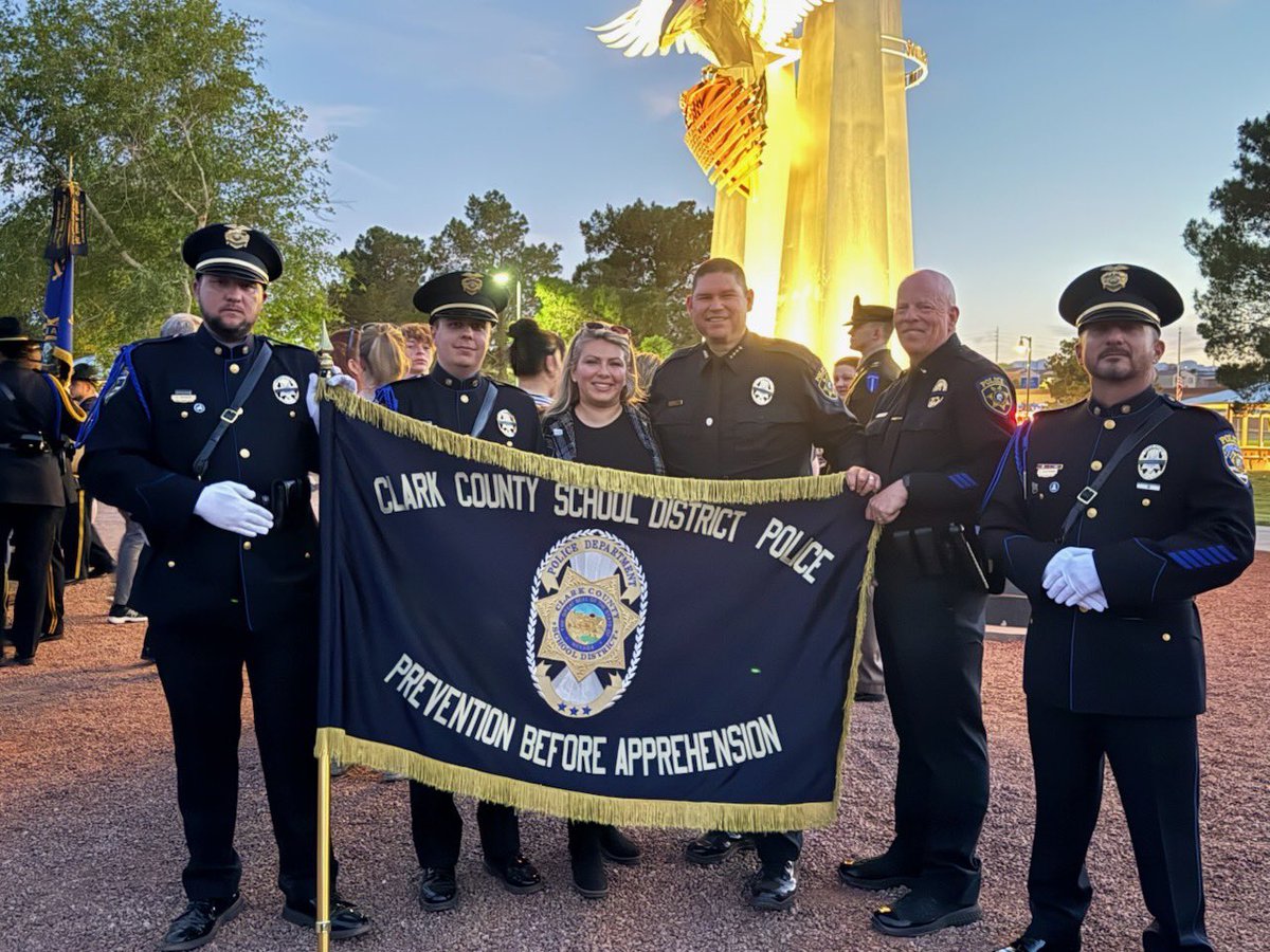 Proud to see CCSD PD representing at the police memorial yesterday. <a href="/ccsdpd/">CCSDPD</a>