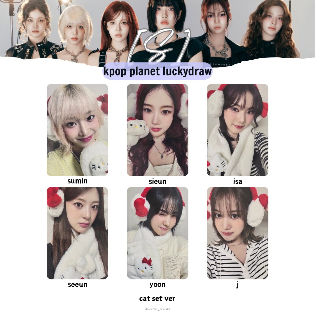 stayc photocard template - member: #sumin #sieun #isa #seeun #yoon 
