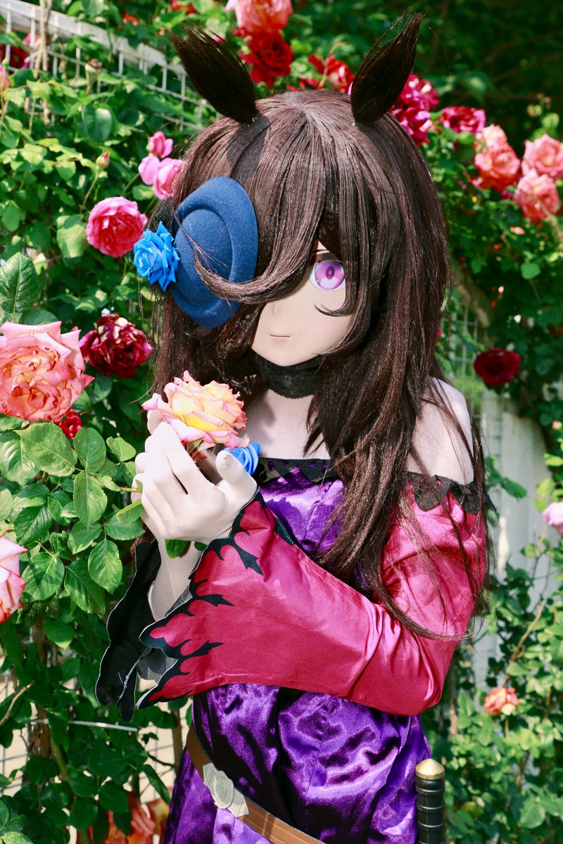 🌹
📷：<a href="/MordredKK/">MordredKK</a>

#kigurumi #着ぐるみ
 #ウマ娘 #ライスシャワー