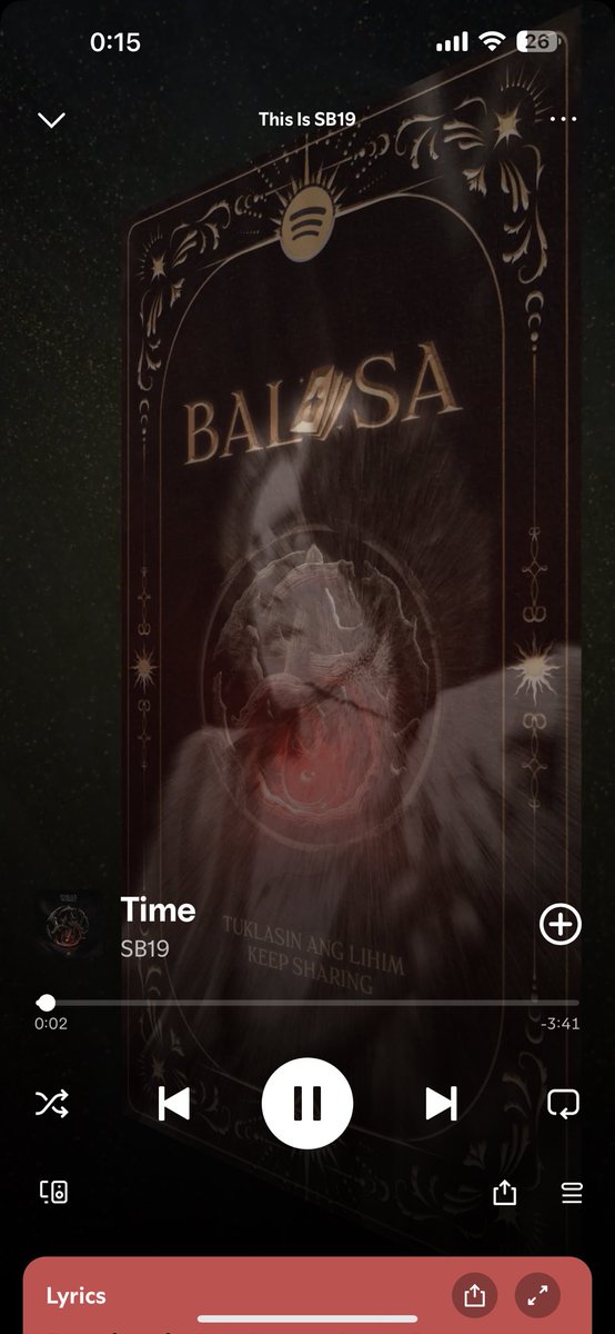 Jascha 🐣🐥 (@jaschasuperior) on Twitter photo open.spotify.com/track/1OvE4Cwa…
hayyy <a href="/stellajero_/">Stell Ajero</a> lumabas ka rin 🤣 nag-play na ‘yung time kanina MV lumabas e! ito pala ‘yung sinasabing Balasa literal naman pala 😩
THIS IS SB19
SIMULA at WAKAS EXPERIENCE
<a href="/SB19Official/">SB19 Official</a> #SB19
#TheSaWExperience
#SpotifyxSB19Balasa
#SB19_STELL open.spotify.com/track/1OvE4Cwa…
hayyy <a href="/stellajero_/">Stell Ajero</a> lumabas ka rin 🤣 nag-play na ‘yung time kanina MV lumabas e! ito pala ‘yung sinasabing Balasa literal naman pala 😩
THIS IS SB19
SIMULA at WAKAS EXPERIENCE
<a href="/SB19Official/">SB19 Official</a> #SB19
#TheSaWExperience
#SpotifyxSB19Balasa
#SB19_STELL