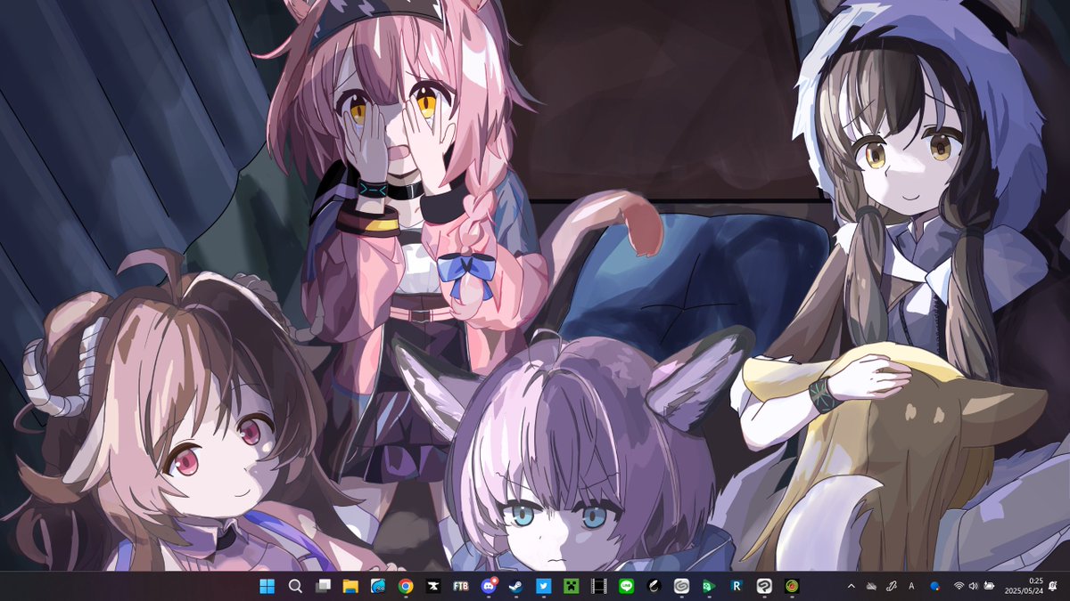 光を感じられる絵をデスクトップにすると結構良い
