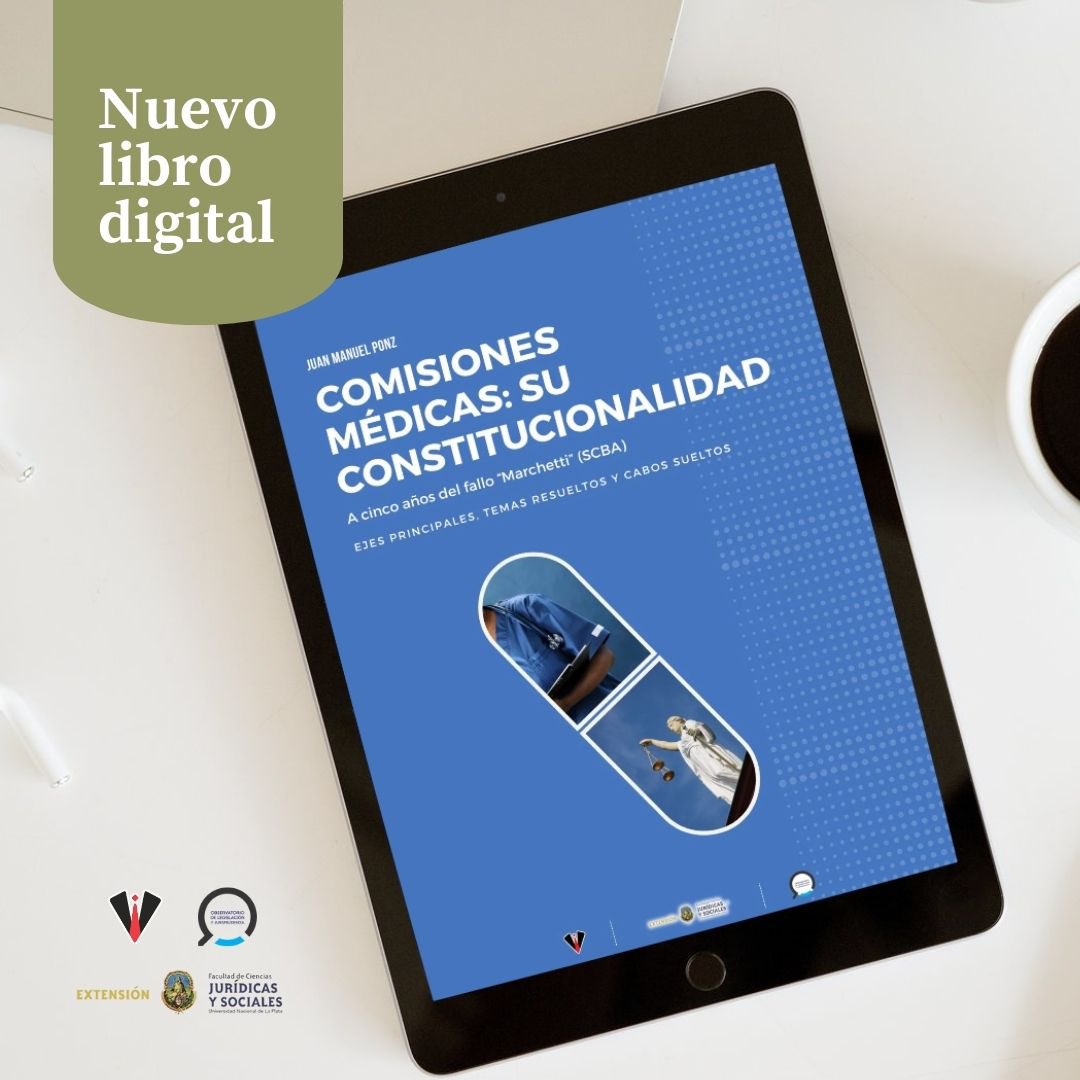 LegisJur's tweet photo. 📘Comisiones médicas: su constitucionalidad

Este mes se cumplen 5 años del fallo “Marchetti” (SCBA) y lanzamos un nuevo libro digital con @blogdelderecho en el que Juan Manuel Ponz analiza los ejes principales del caso, los temas resueltos y los cabos sueltos. https://t.co/UO07Ik3ggK