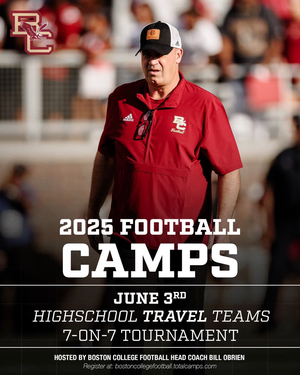We still have 3 spots left for June 3rd!

Looking for the best 7v7 teams on the East Coast 🦅🎯🏆

bostoncollegefootball.totalcamps.com