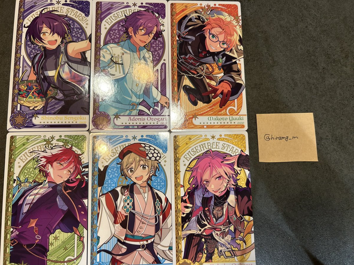 hiramg_m's tweet photo. あんスタ あんさんぶるスターズ
アルカナカードコレクション3

【譲】忍、アドニス、真、夏目、友也、こはく

【求】同種 一彩 ＜ 180円+送料(paypay)

検索からでも構いません、お気軽にお声かけお願いします💌💭 https://t.co/Es2M4ghhhA
