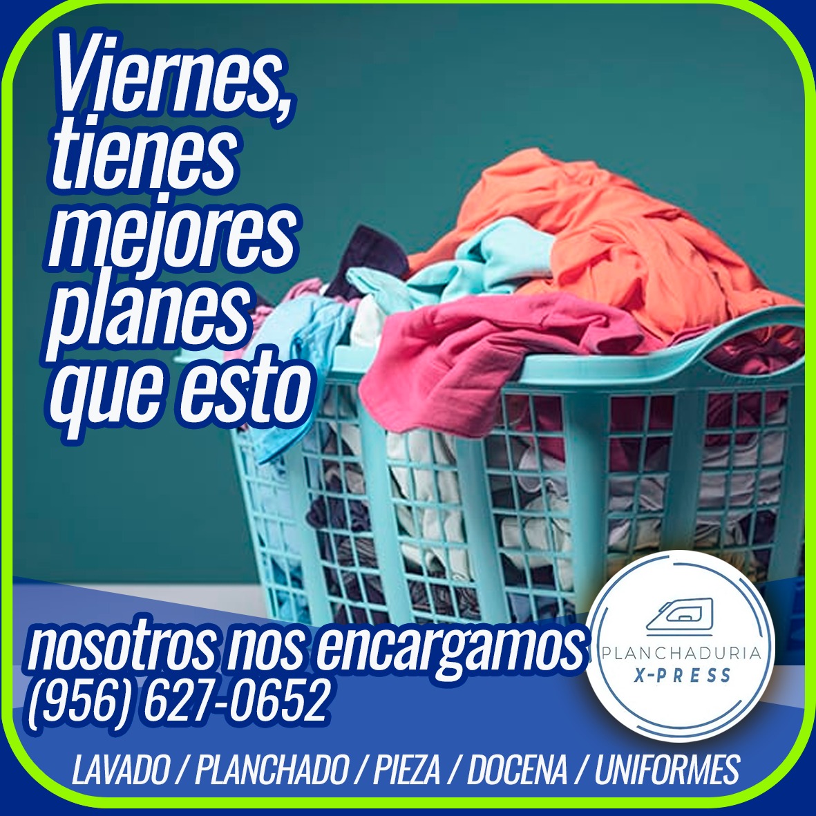 PlanchaXpress's tweet photo. Viernes, tienes mejores planes que esto
Nosotros nos encargamos
Estamos Ubicados👇🏻
Mission 215 Conway Ave, Mission Tx
📲(956)-581-2844
McAllen 4400 Pecan BIvd. Suite 60 McAllen
📲(956)-627-0652
Abierto
⏰LUNES a VIERNES 8am a 7pm
⏰SABADOS de 8am a 1pm
#mcallentx #missiontexas https://t.co/PuH0MfysWA