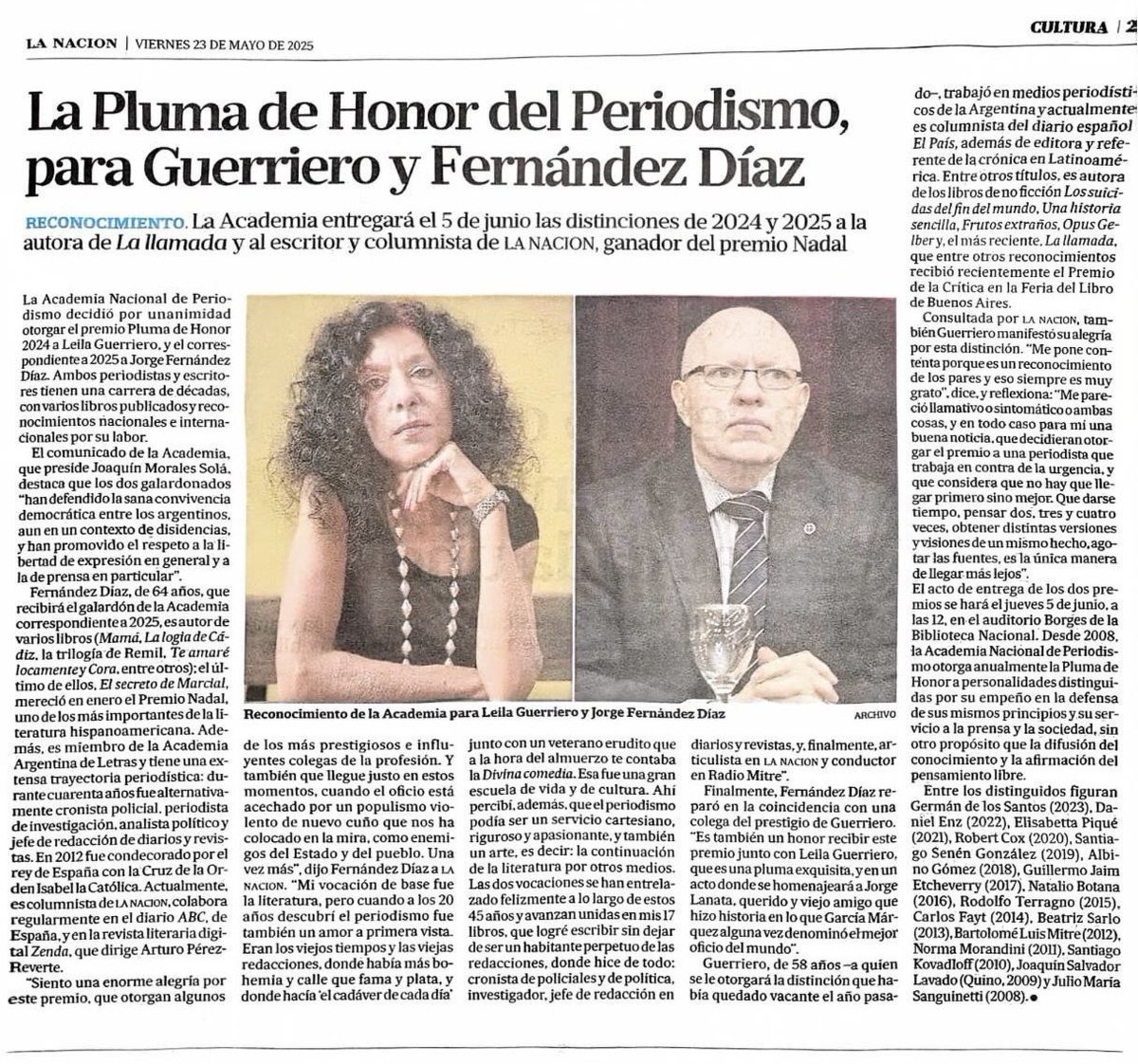 Jorge Fernández Díaz (@fernandezdiazok) on Twitter photo Gracias a la <a href="/ANPargentina/">ANPargentina</a> por distinguirme con esta Pluma de Honor, que me emociona y que renueva mi compromiso con este oficio que también es arte lanacion.com.ar/politica/jorge… Gracias a la <a href="/ANPargentina/">ANPargentina</a> por distinguirme con esta Pluma de Honor, que me emociona y que renueva mi compromiso con este oficio que también es arte lanacion.com.ar/politica/jorge…