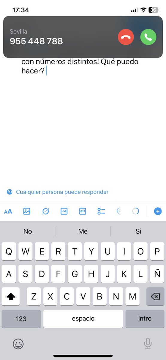 serranofyna's tweet photo. @policia Me tienen cosida a llamadas, por más que bloqueo, vuelven a llamar con números distintos! Qué puedo hacer? Podéis ayudarme? https://t.co/dZ16OkldpG