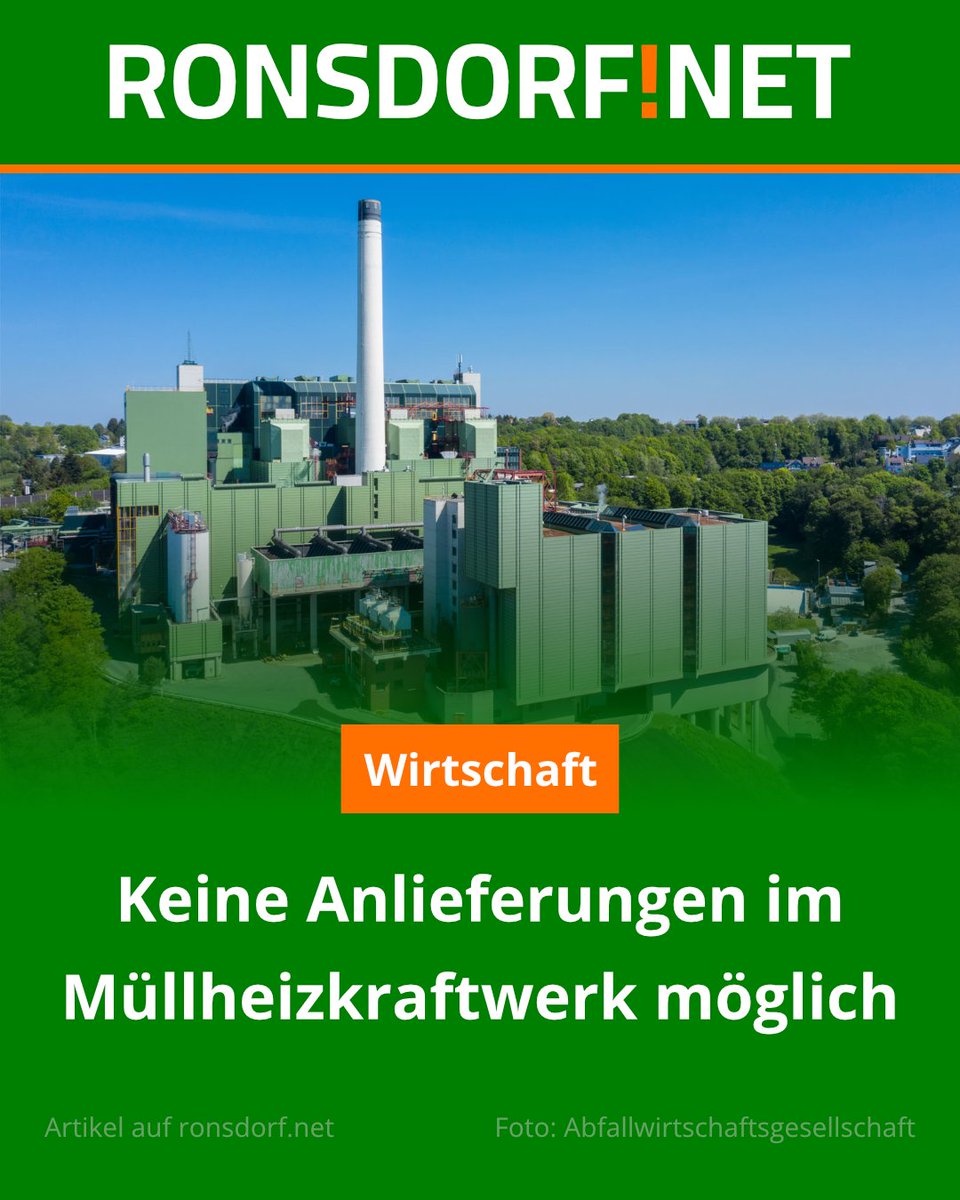 Wegen Revisions- und Wartungsarbeiten ist die Thermische Abfallbehandlungsanlage in den nächsten Tagen außer Betrieb.

Zum Artikel geht es hier:
ronsdorf.link/4s7v1

#Wuppertal #Ronsdorf #Hochbarmen #AWGWuppertal #Abfall #Müllheizkraftwerk #Müll #Abfallbehandlungsanlage