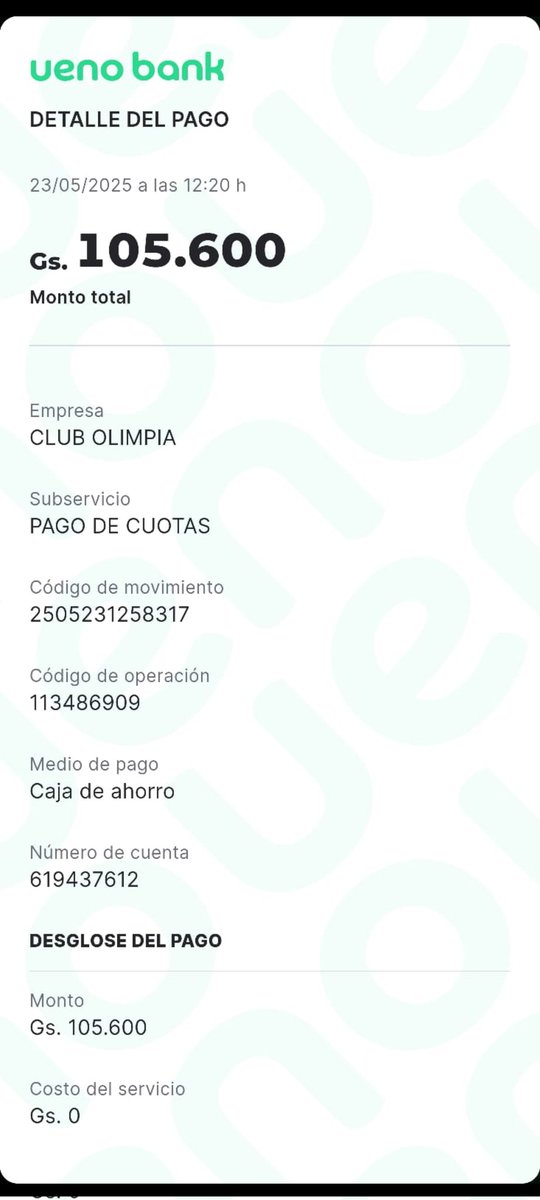 Acá está mi colaboración con el club <a href="/cotonogues/">Rodrigo Nogues</a> para que <a href="/Derlis_GonzaIez/">Derlis González</a> <a href="/richardortiz_6/">Richard Ortiz Oficial 6️⃣</a> y compañía sigan llevando sus vidas de lujo y caminen en la cancha como siempre!! #Olimpia <a href="/elClubOlimpia/">Club Olimpia</a>
