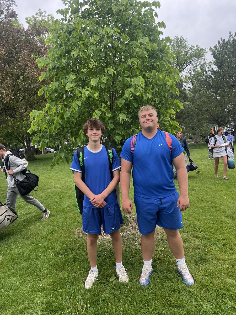 These 2 are playing in the State Championship match later today!🎾