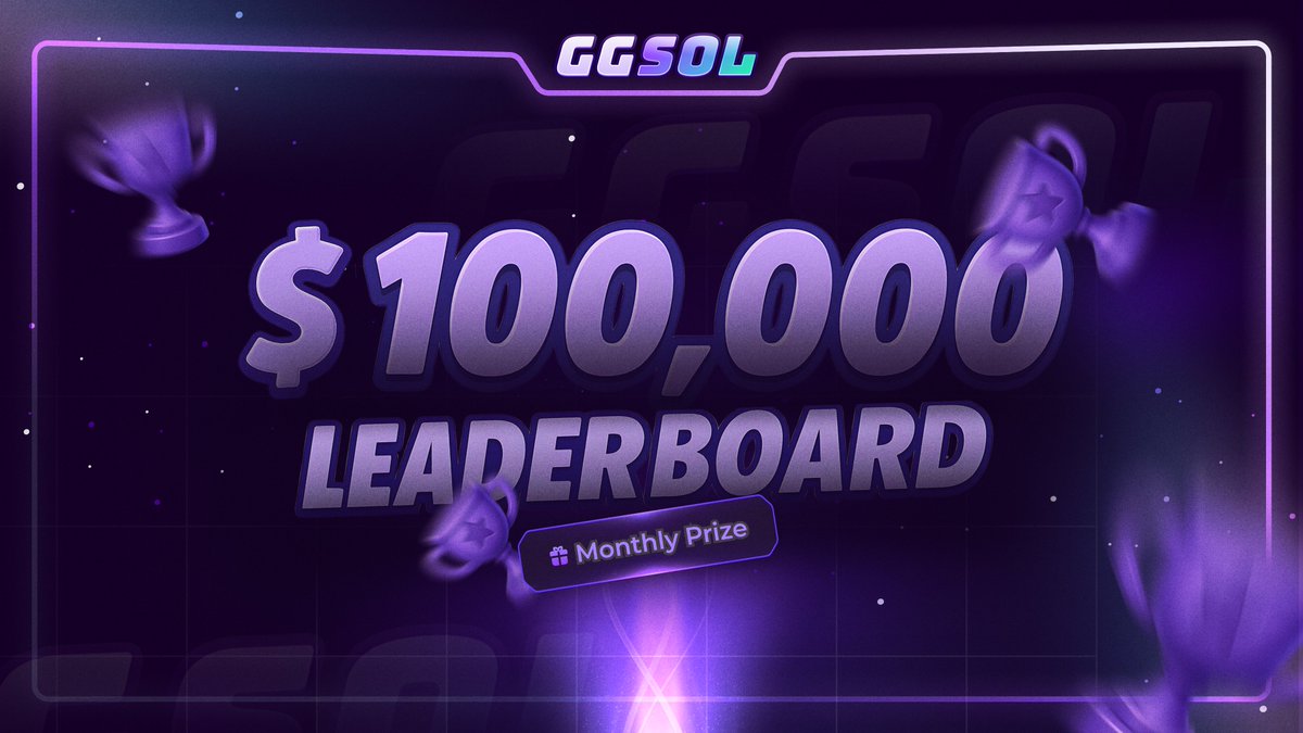 🏆 $100,000 LEADERBOARD 🏆

Right after launch, everyone can loot a nice bonus

Even better — 0.5% of every bet will go into the prize pool

Stay tuned and get ready to compete!!!