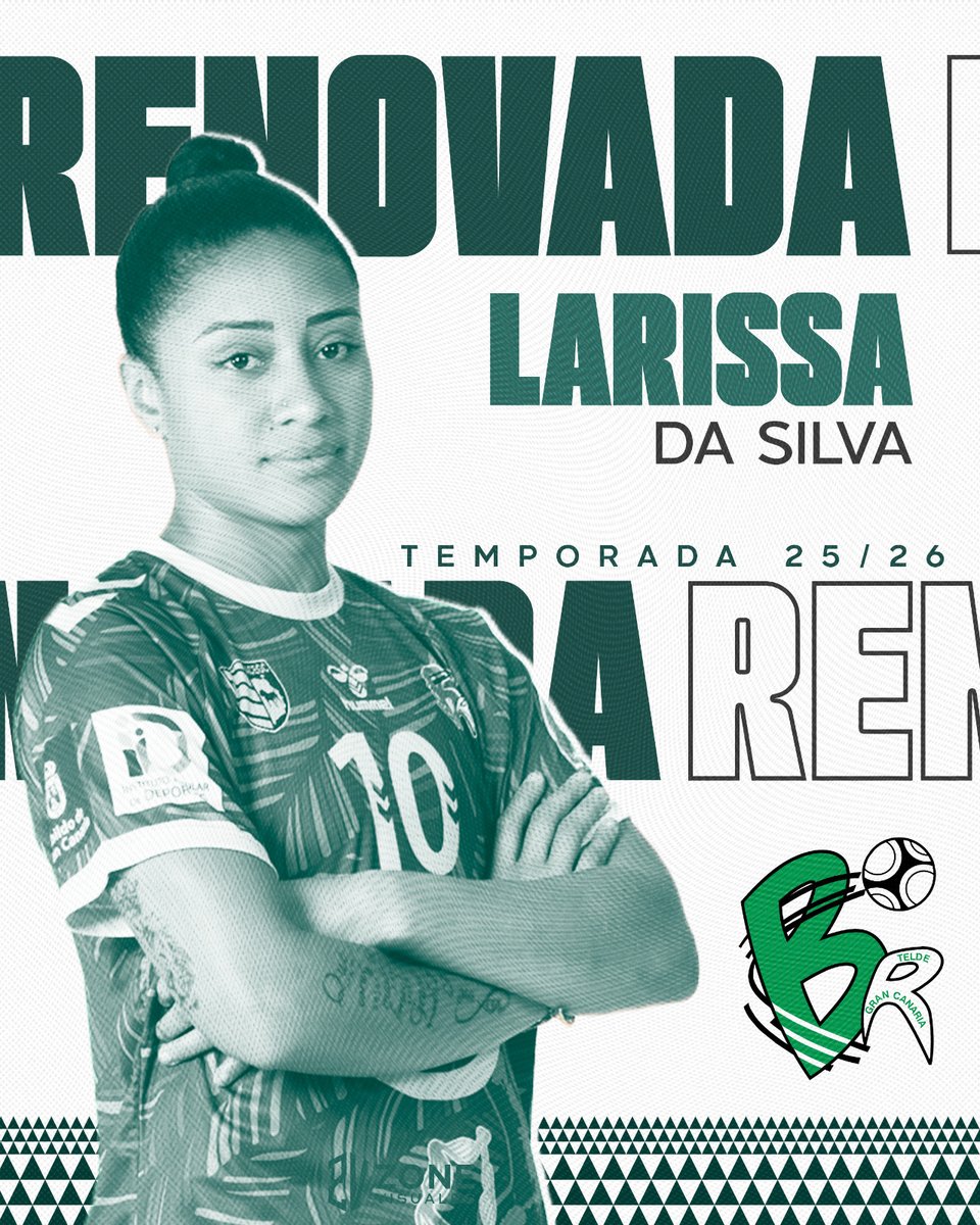 ¡RENOVADA! ​🤝🏼 #UnaDeLasNuestras

Larissa Da Silva 🇧🇷🤾‍♀️continúa en el proyecto del Rocasa Gran Canaria para la temporada 2025/26, ¡toca dar lo máximo Larissa, te vemos en el 40x20!

¡Vamos Larissa! 😃