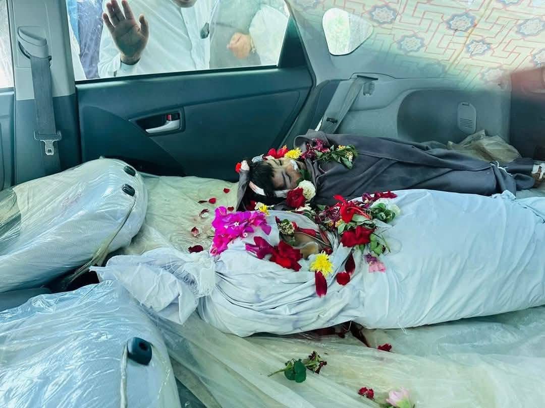 ZubairShahAgha1's tweet photo. Their war on terror is our daily funeral.
Four small coffins—our answer to their lies.
#PashtunsRejectDroneTerror https://t.co/abOdQPo88Y