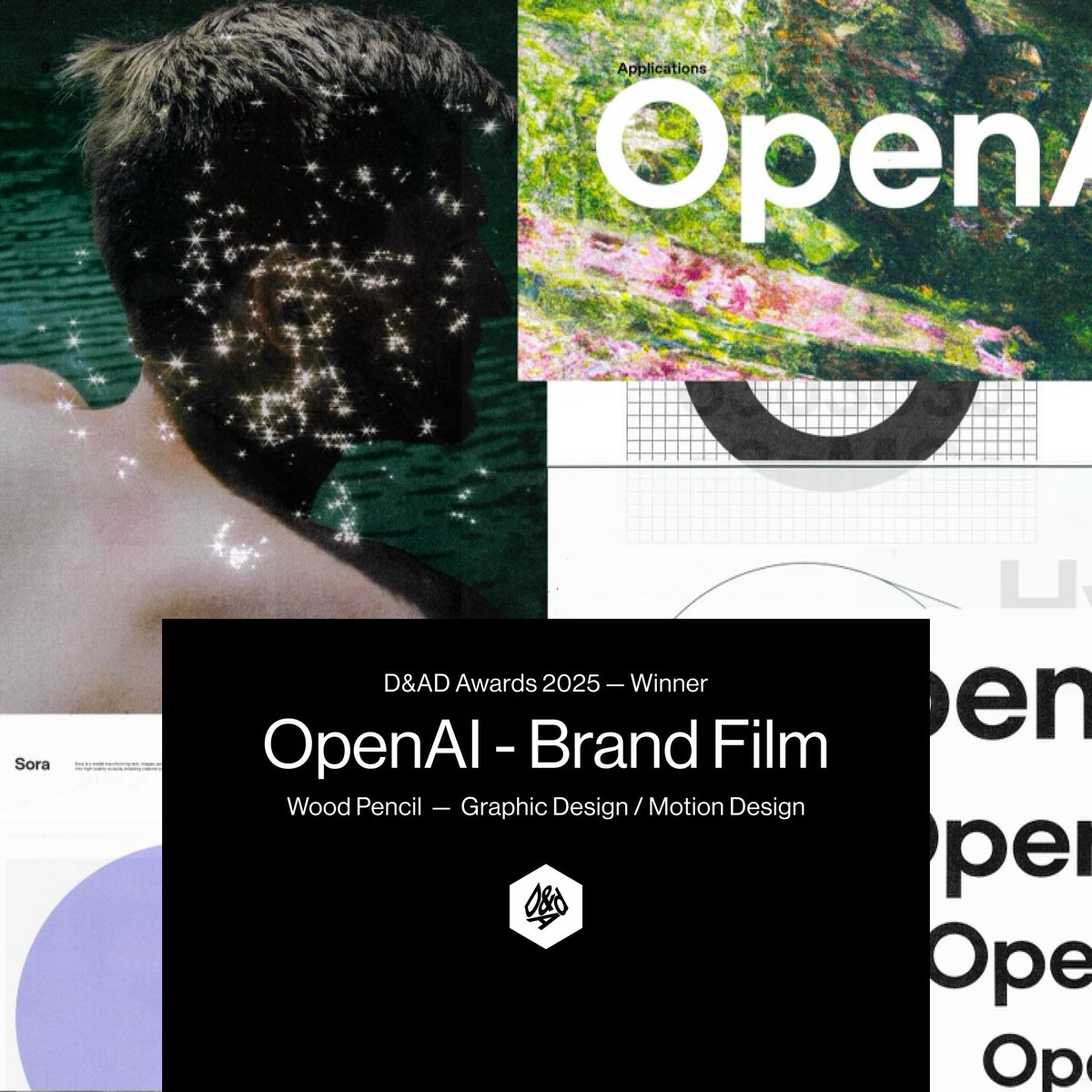 A <a href="/dandad/">D&AD</a>  pencil for the <a href="/OpenAI/">OpenAI</a> Brand Film! Thank you OpenAI design studio for the great collaboration.