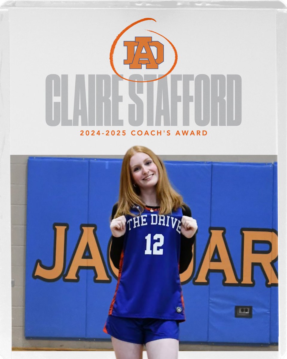 Congratulations to Claire Stafford for earning the Coach’s Award for the 2024-2025 season.