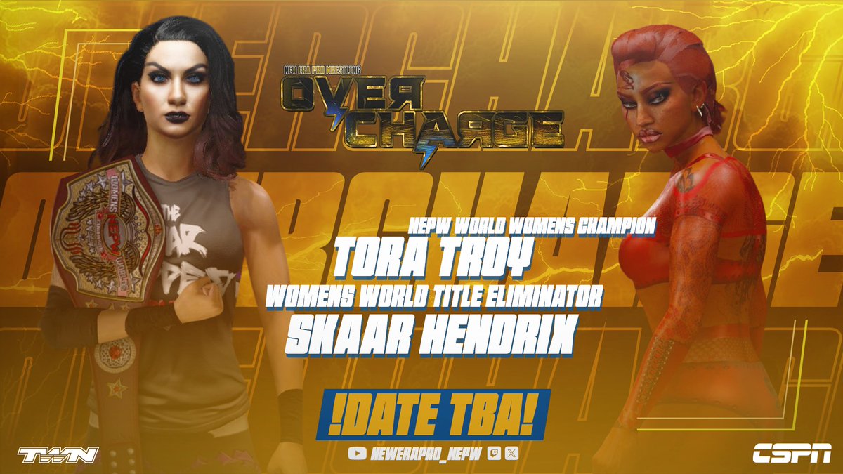 New Era Pro Wrestling! (@newerapro_nepw) on Twitter photo ELIMINATOR MATCH:
<a href="/SkaarHendrixx_/">𝕊𝕜𝕒𝕒𝕣 ℍ𝕖𝕟𝕕𝕣𝕚𝕩♕</a> challenges the Womens World Champion <a href="/MissRyeBread/">Tora Troy🏳️⚧️</a> in an eliminator match! ELIMINATOR MATCH:
<a href="/SkaarHendrixx_/">𝕊𝕜𝕒𝕒𝕣 ℍ𝕖𝕟𝕕𝕣𝕚𝕩♕</a> challenges the Womens World Champion <a href="/MissRyeBread/">Tora Troy🏳️⚧️</a> in an eliminator match!