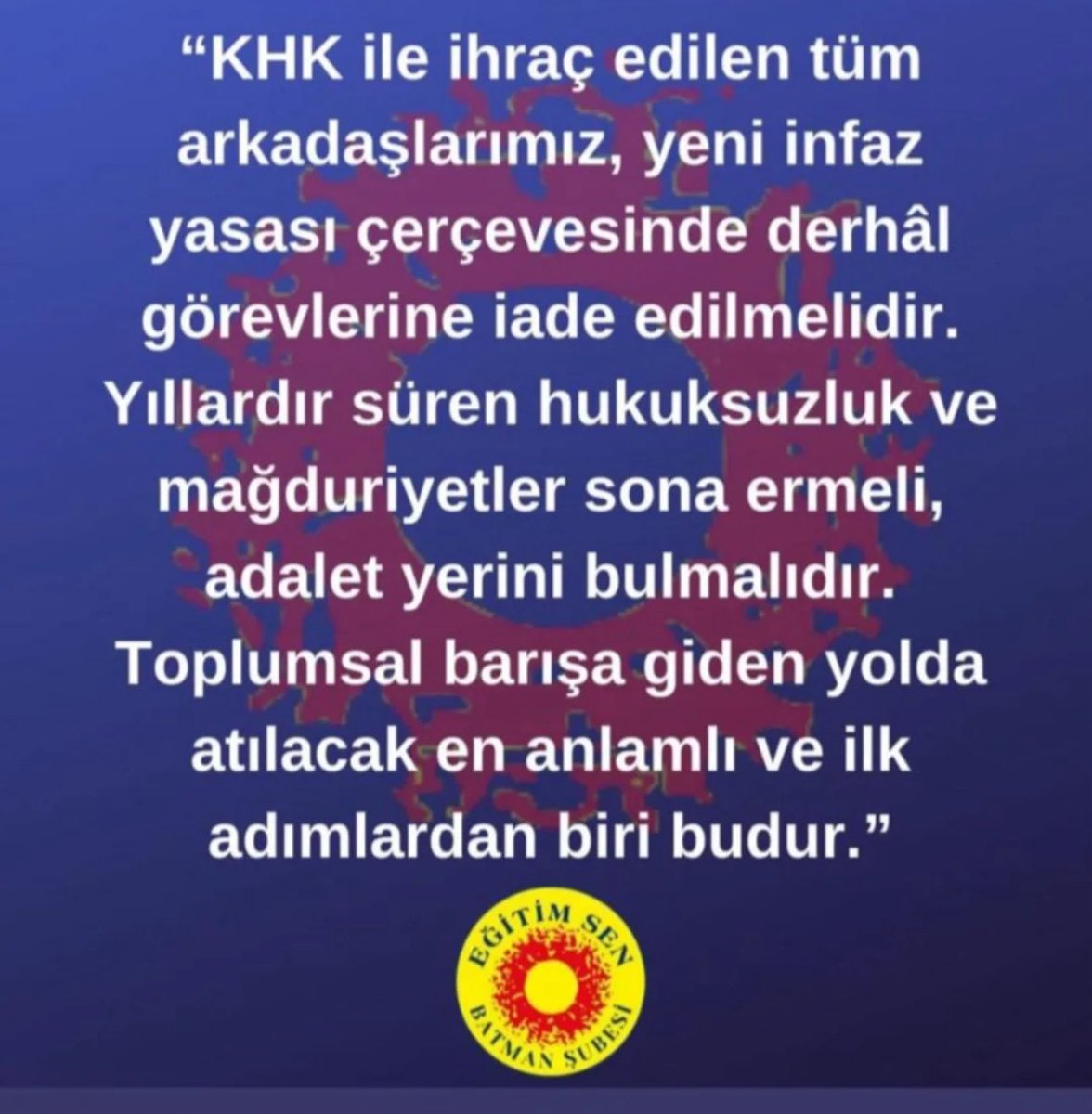 Haksız hukuksuz #KHK'lar iptal edilsin!

#khklari̇ptaledilsin